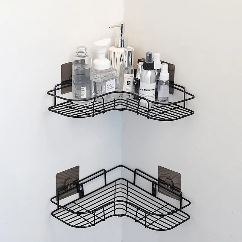 

Bathroom Punch-Free Corner Rack Storage Rack Corner Shower Shelf Bathroom Accessories Storage Organizer Racks Wall Shelf