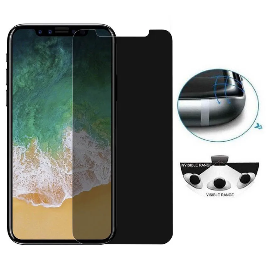 Privacy Protection Screen Protector For iPhone Xs Max XR