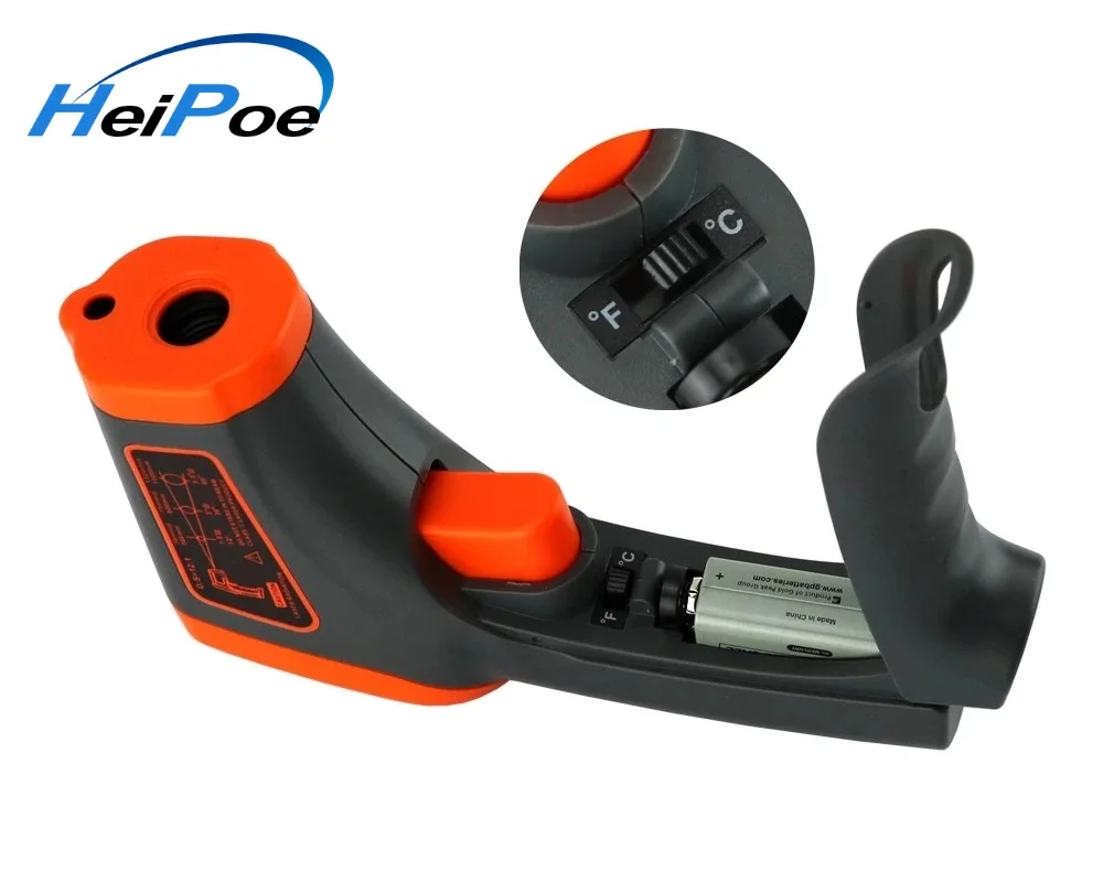 AT800 Digital Infrared Thermometer -32~800 C Non-Contact laser IR Temperature Gun Pyrometer Aquarium Emissivity Adjustable