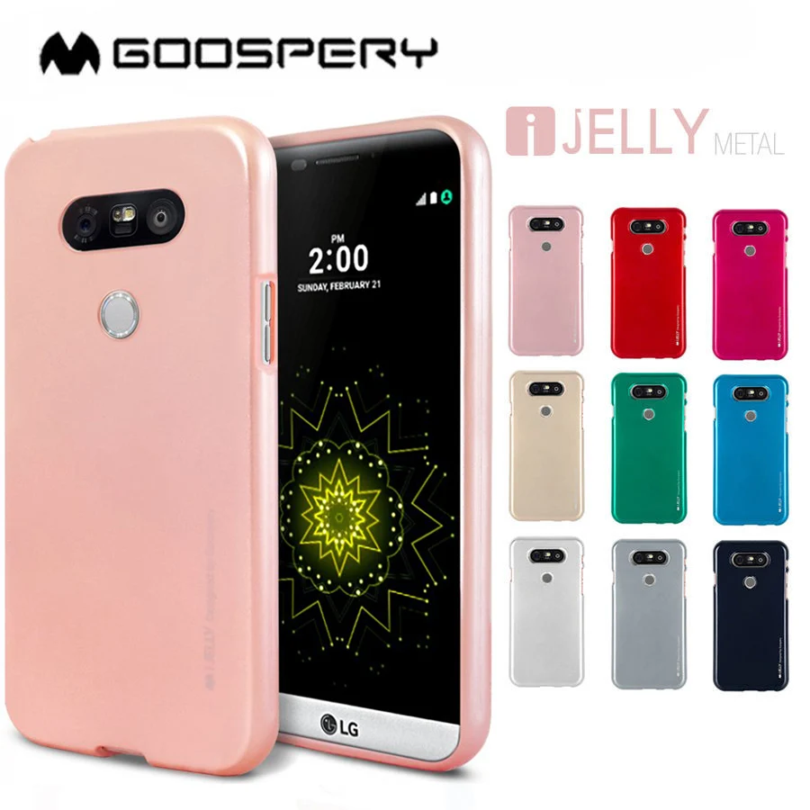 

For LG G5 Case Genuine Mercury Goospery i Jelly Rubber Soft Gel Cover