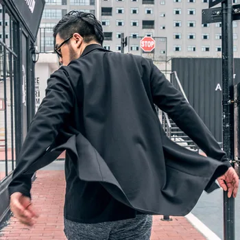 

Fashion Autumn Men's Trench Plus Size 7XL Jackets Coats Overcoat Classic Jackets Solid Slim Fit Outwear Hombre Men Clothes Black