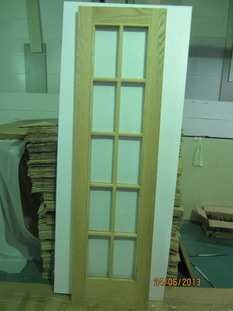 Новинка года, стильное 2-панель очень прочная масивная древесина входная дверь краски класса межкомнатные деревянные двери входные двери ID1606035