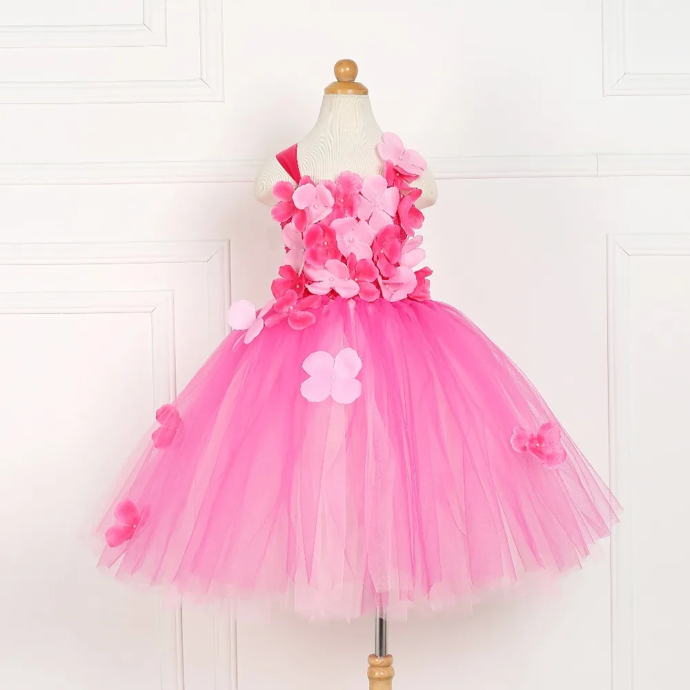 

Fantasias Flower Fairy Princess Costume for Girls Birthday Party Princess Cosplay Fancy Dress Halloween Costume for Kids