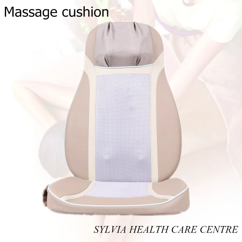 NEW Beige Thai open back massage chair cushion cover cervical full body