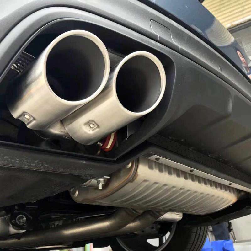 

Only for Europe Model FOR Porsche Cayenne 2018 2019 Stainless Steel Rear Modification Re-equip Exhaust muffler tail Pipe 1pcs