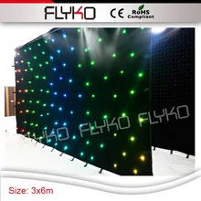 Свадебные украшения SD контроллер огнеупорные 10FT по 20FT Звездный светодиодный занавес