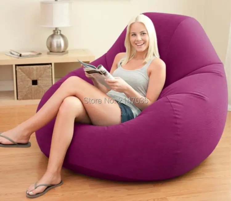 Intex оригинальные высокий уровень один человек надувные ленивый диван со спинкой кресла