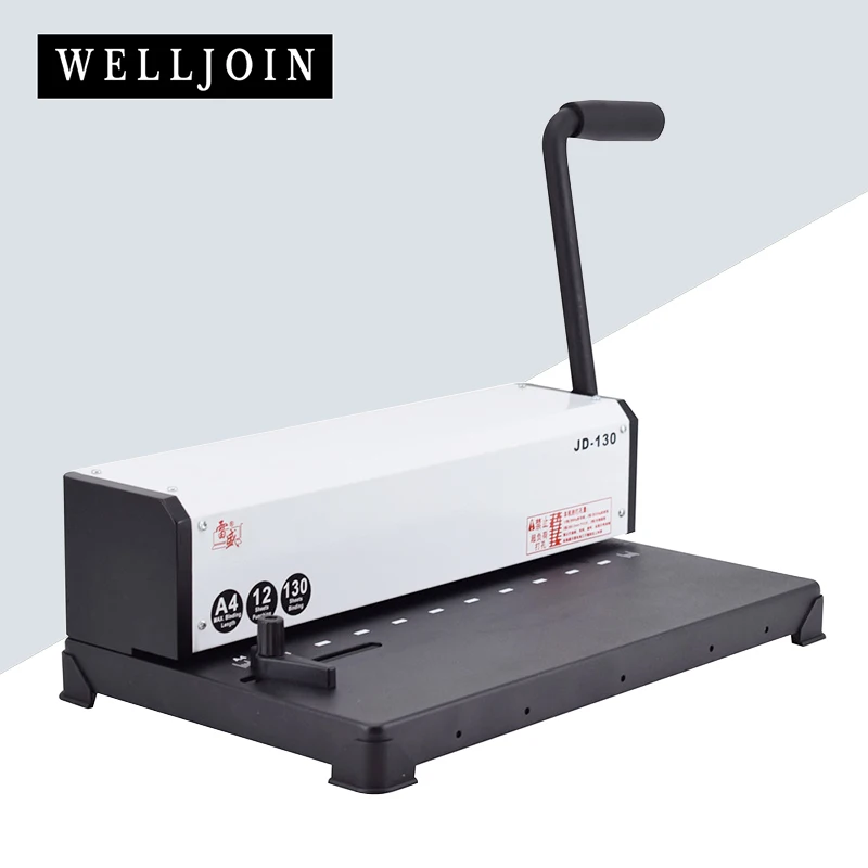 

JD-130 Ten-hole Clamp Binding Punching Machine Contract Tender File Punching 10-hole Binding Machine Wire Binding machine