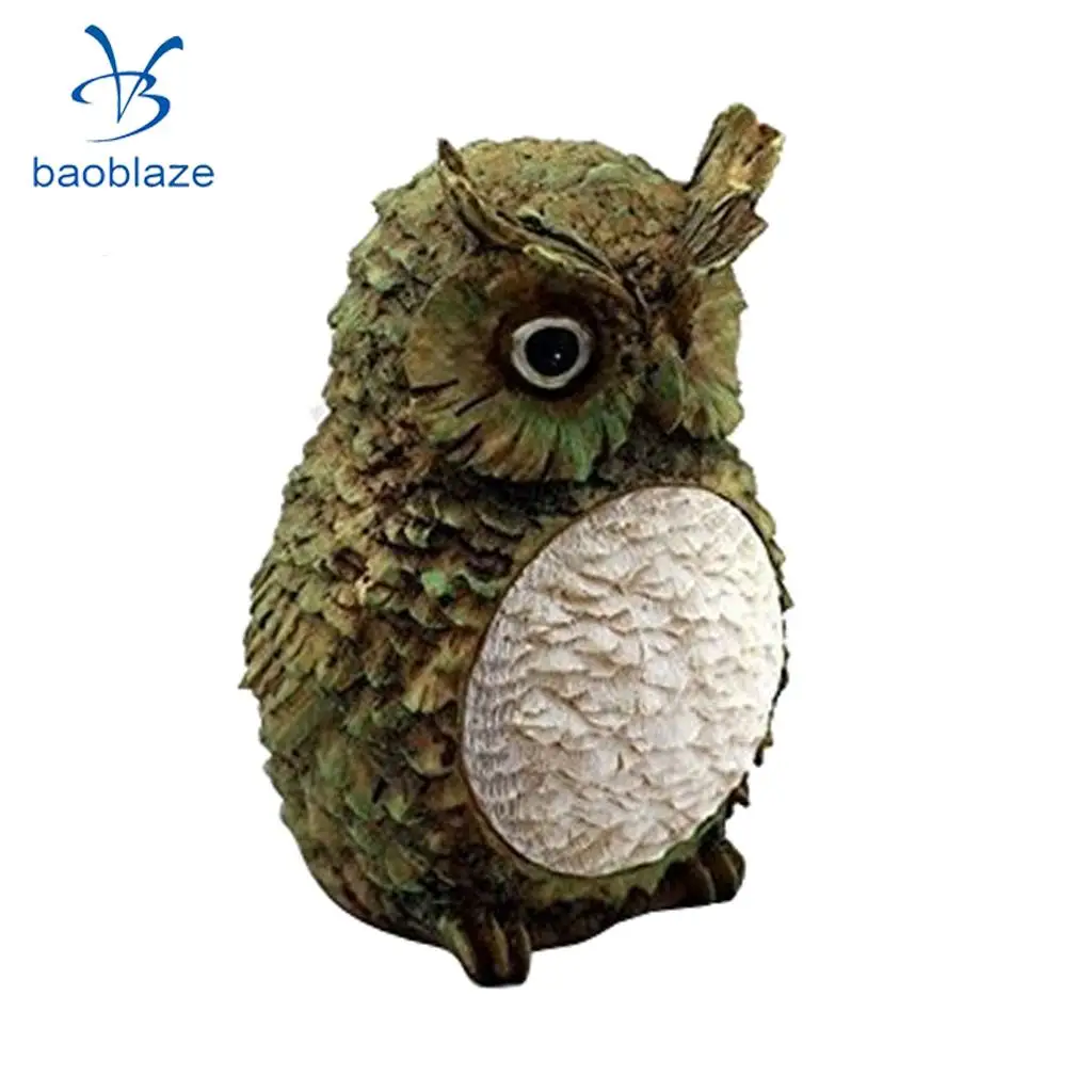 Solar Powered Decorative Garden Ornament Animal Birds Pathway Owl LED Light