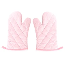 1 шт хлопковые защитные перчатки кухонные термостойкие кухонные перчатки для микроволновой печи розовые