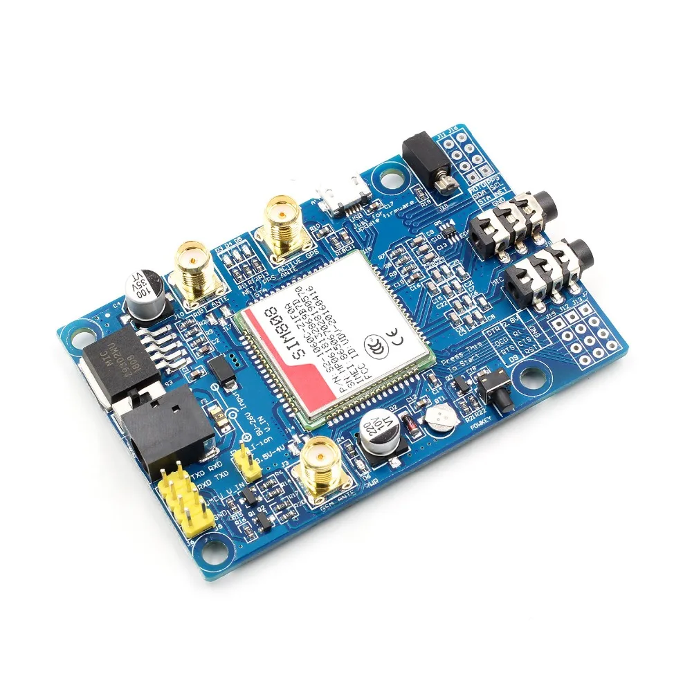 SIM808 модуль GSM/GPRS gps макетная плата SMA с gps антенной для Arduino