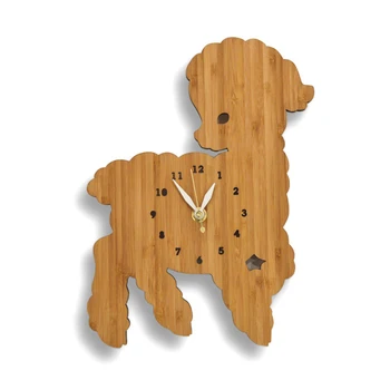 

Fashion bamboo lamb wall clock child real wall surface decoration watch cartoon
