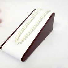 Витрина для ювелирных изделий, красное деревянное ожерелье, стенты, ожерелье, Деревянные Краски Для стентов