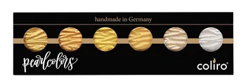 

Germany Finetec Coliro Handmade Solid Watercolor Paint Set Gold Silver Pearl Colors