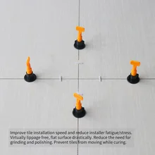 50 шт. система выравнивания плитки плиточные прокладки для настенной плитки пола, система выравнивания резьбы, локатор, разделители DIY Инструменты