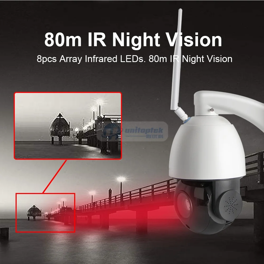 HD 1080P WI-FI PTZ Камера купольная IP камера Камера Беспроводной 20X Оптический зум Открытый 80 м ИК Ночное видение CCTV Камера s 2-полосная аудио