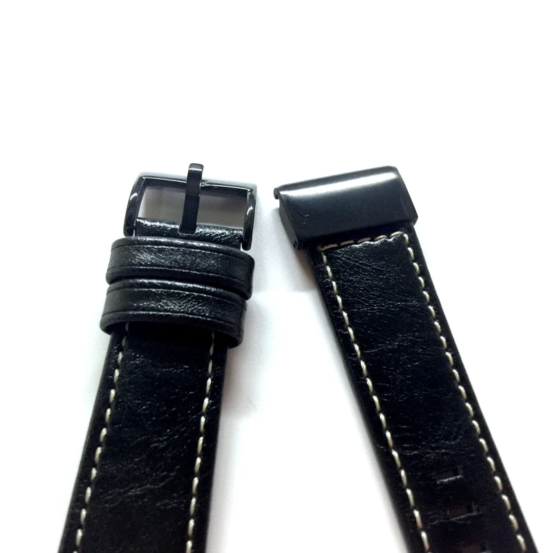 For Garmin Fenix5s Fenix 5 Fenix 5X Forerunner Watch Strap Men's Watch band Leather strap Blet Black band bracelet (3)