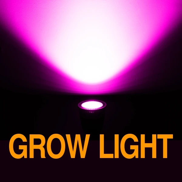 Светодиодный Прожекторы для роста GU10 MR16 E27 E14 Светодиодный точечный светильник Фито лампа 5 Вт 7 Вт 9 Вт 12 Вт 220 В лампа для роста растений теплицы - Испускаемый цвет: Grow Light