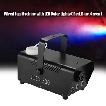 

fast shipping disco colorful smoke machine mini LED remote fogger ejector dj Christmas party stage light fog machine Concert