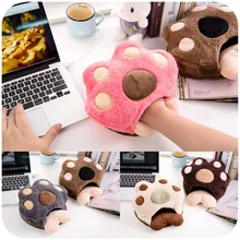 Nette pfoten warm im winter USB beheizten maus-pad mit handgelenk, handwärmer heizkissen P2619