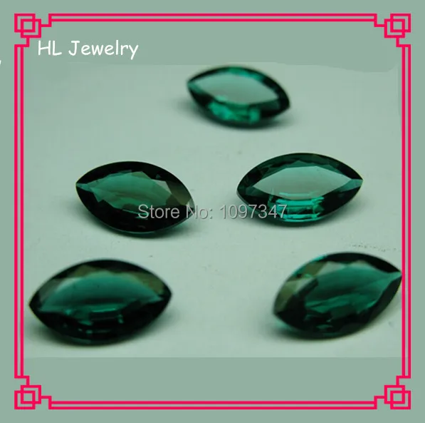

3.5*7MM Synthetic Emerald Loose Stone Russia Lab Created Hydrothermal Marquise Emerald Stone