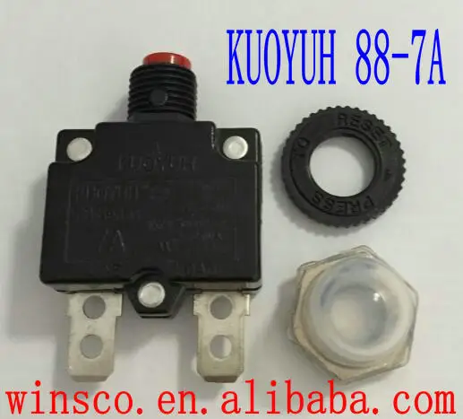 

88-7A Waterproof cap 100% NEW KUOYUH CIRCUIT BREAKER 88 SERIES 7A