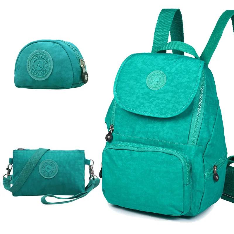 ACEPERCH женский рюкзак водонепроницаемый нейлоновый рюкзак женские рюкзаки женская Повседневная дорожная сумка для девушки Mochila Feminina - Цвет: Light Green
