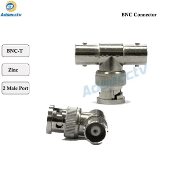 

BNC T Adapter Splitter Connector Coupler 1 Male to 2 Female CCTV Jack Plug For CCTV 20Pcs/Lot