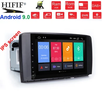 

9" IPS CarGPS Navigation for Mercedes Benz ML GL W164 ML300 ML350 Radio Android 9.0 iPod WIFI 4G USB CAM-IN OBD2 DAB+Reverse Cam