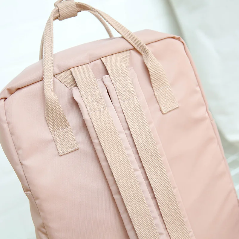 MENGHUO Panelled 2018 Women Canvas Backpack School bag for Girl Ladies Teenagers Casual Travel bags Schoolbag Backpack Mochila (63)