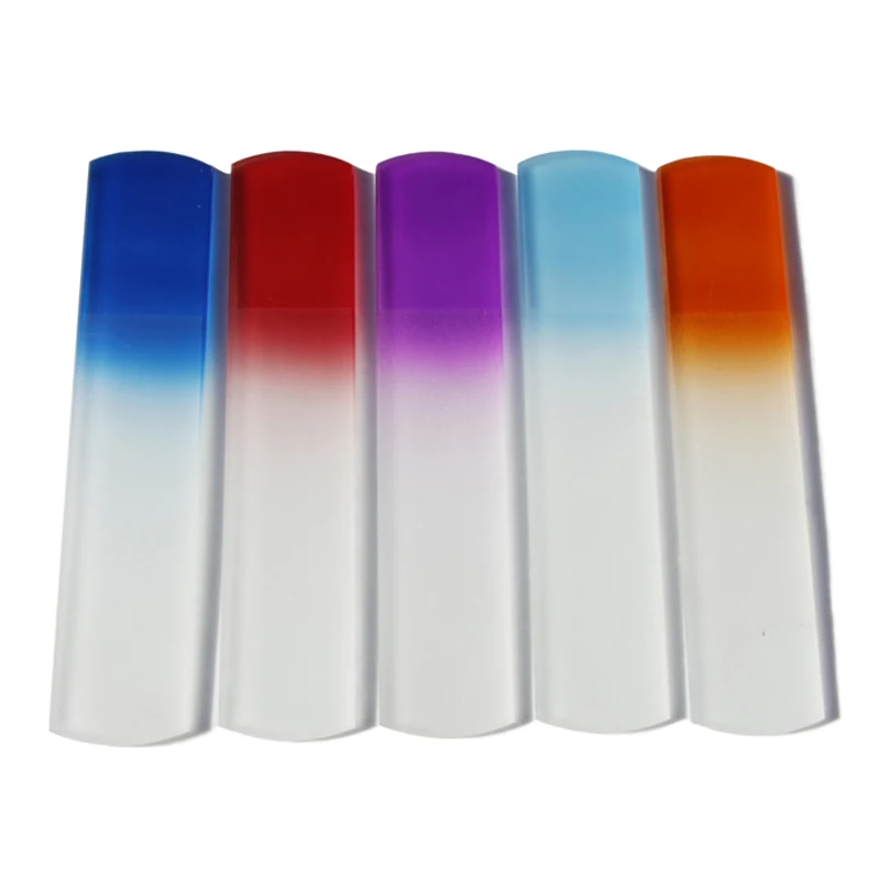 Лучшая пилка для ног спа-Бар Плиты Кристалл Стекло педикюр пилка для стоп 500X/лот# NF016 - Цвет: Многоцветный