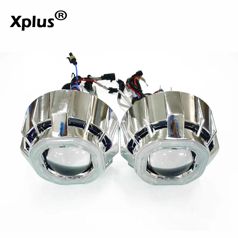 3 0 дюймов 55 Вт квадратный Angel Eye двойной CCFL ангельские глазки Авто фара HID Bi Xenon