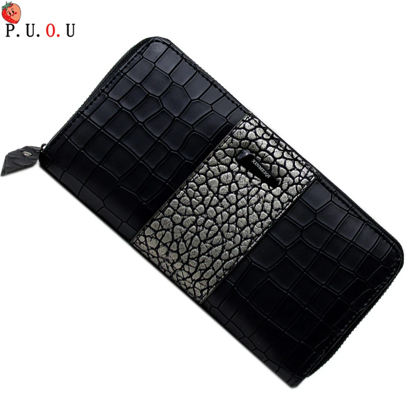 

New Hot Women Wallet Best Phone Long Zipper Wallet Large Capacity Crocodile Pattern Women's Wallet Clutch Bag Portefeuille Femme