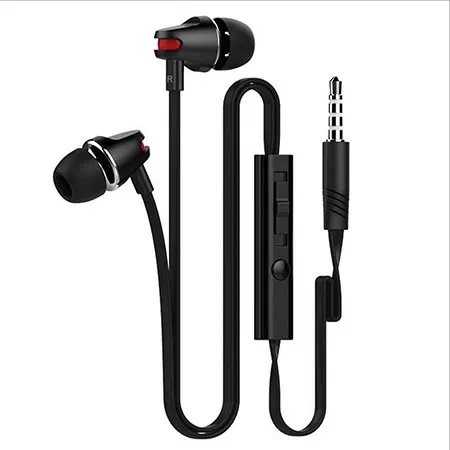 black no box Langsdom JV23 регулятор громкости наушники с микрофоном fone de ouvido для iphone 7 для samsung xiaomi Redmi 4X, для ПК MP3 MP4 - Цвет: black no box