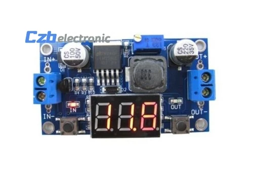 

Cheap LM2596 DC 4.0~40 to 1.3-37V Adjustable Step-Down Power Module + LED Voltmeter