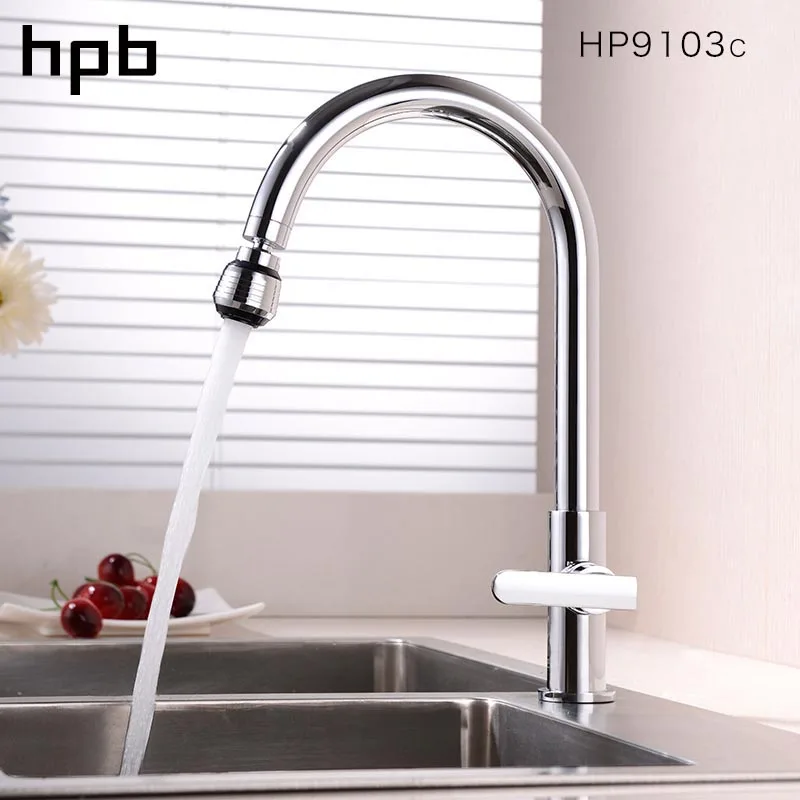 

HPB Kitchen Faucet Kitchen Sink Tap Faucet Water Kitchens Mixer Tap Deck Mounted Chrome Polished Single Cold Water Taps HP9103