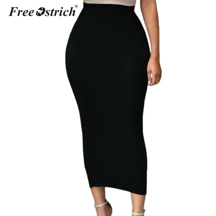 

Free Ostrich Skirt Female Long Summer Skirt Black High Waist Long Tight Maxi Skirts Women Pencil Long Skirt High Waist K2930