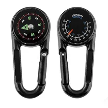 Мини Компас брелок Тактический Многофункциональный компас термометр Открытый Отдых Путешествия туристическое снаряжение набор инструментов для выживания