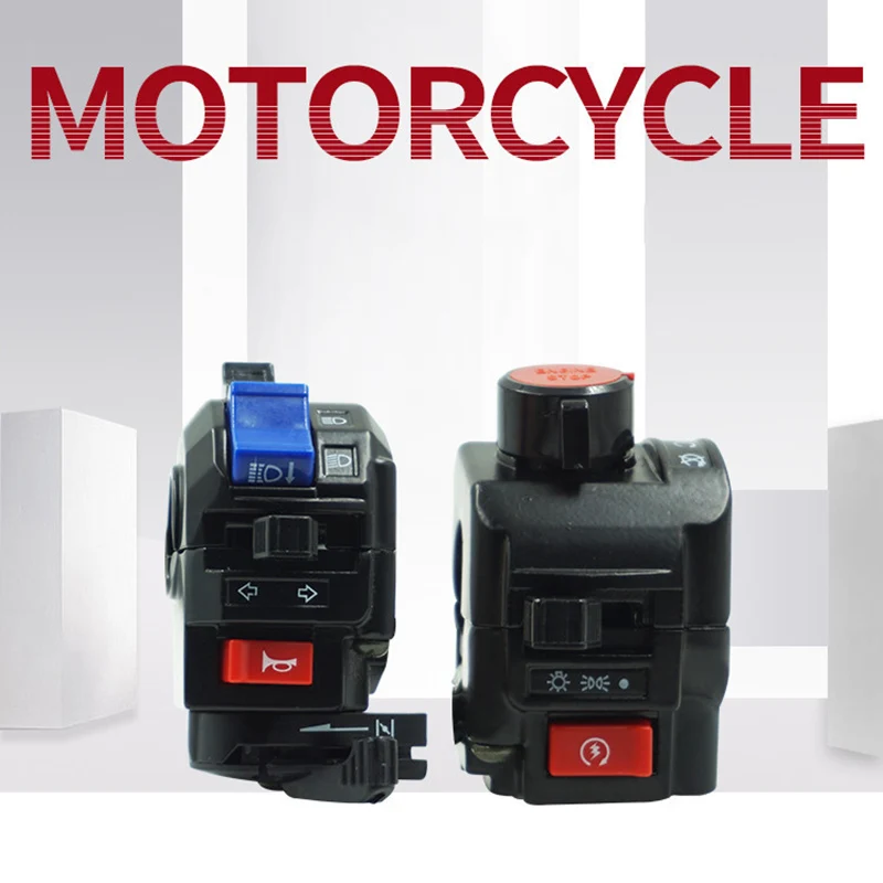 

1 Pair Motorcycle Handle Bar Switch Gear Control Aluminum Alloy Accessories Racer YAN88