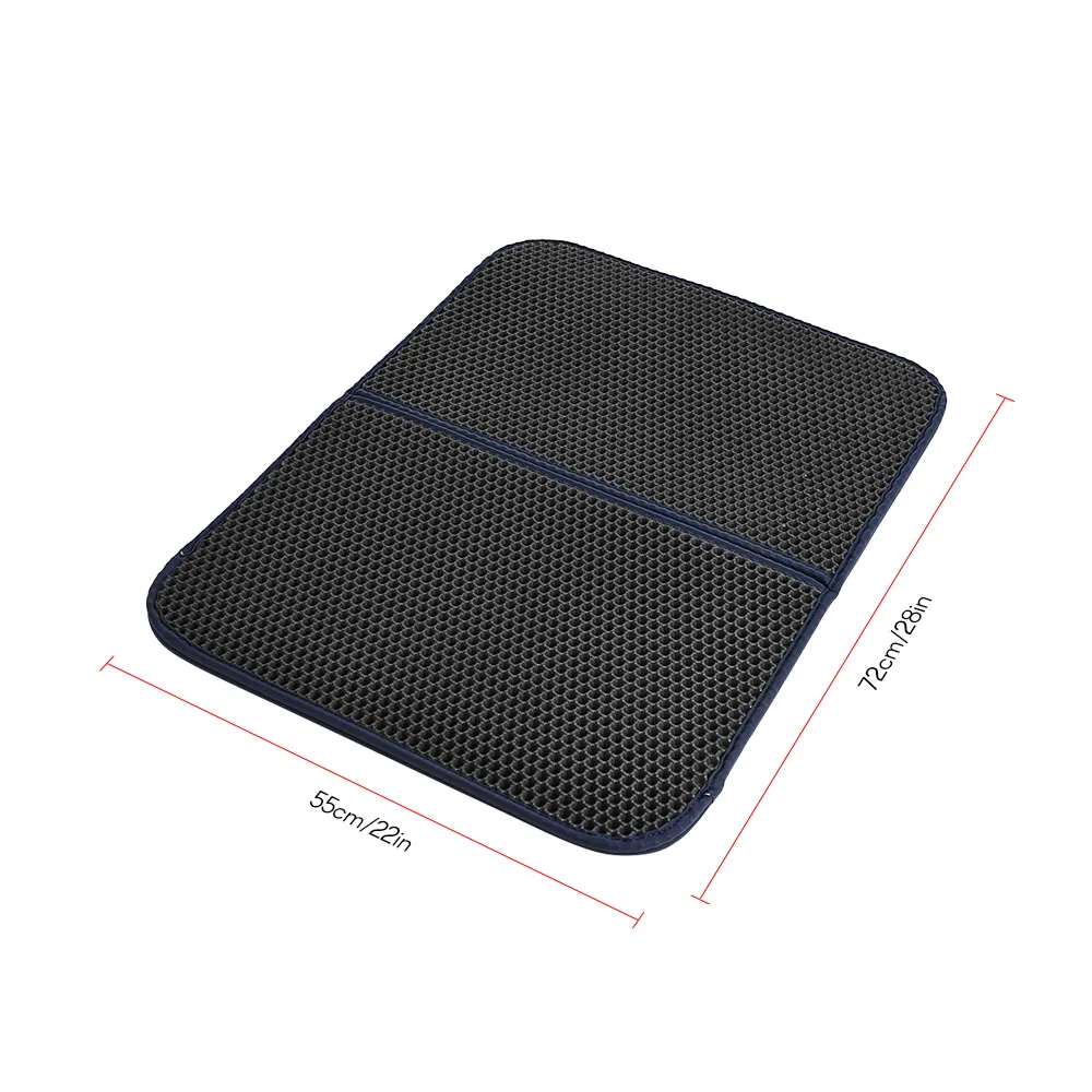 55*72 Large Cat Litter Mat Double Layer Scatter Control Trapper Kitty