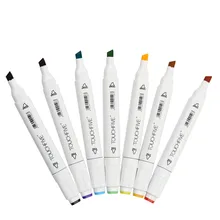 TOUCHFIVE на выбор, 168 цветов, одиночные художественные маркеры, кисть, ручка, двойная головка, манга, ручки для рисования, эскиз, маркеры на спиртовой основе, Art Suppli