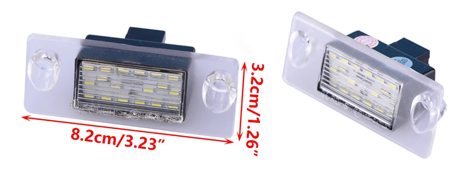 CITALL, новинка, 2 шт., 18 светодиодный, 12 В, DC, 2-контактный, пластиковый фонарь для номерного знака, задний фонарь, 5000 H, для Audi A4, B5, 1995, 1996, 1997, 1998, 1999-2001