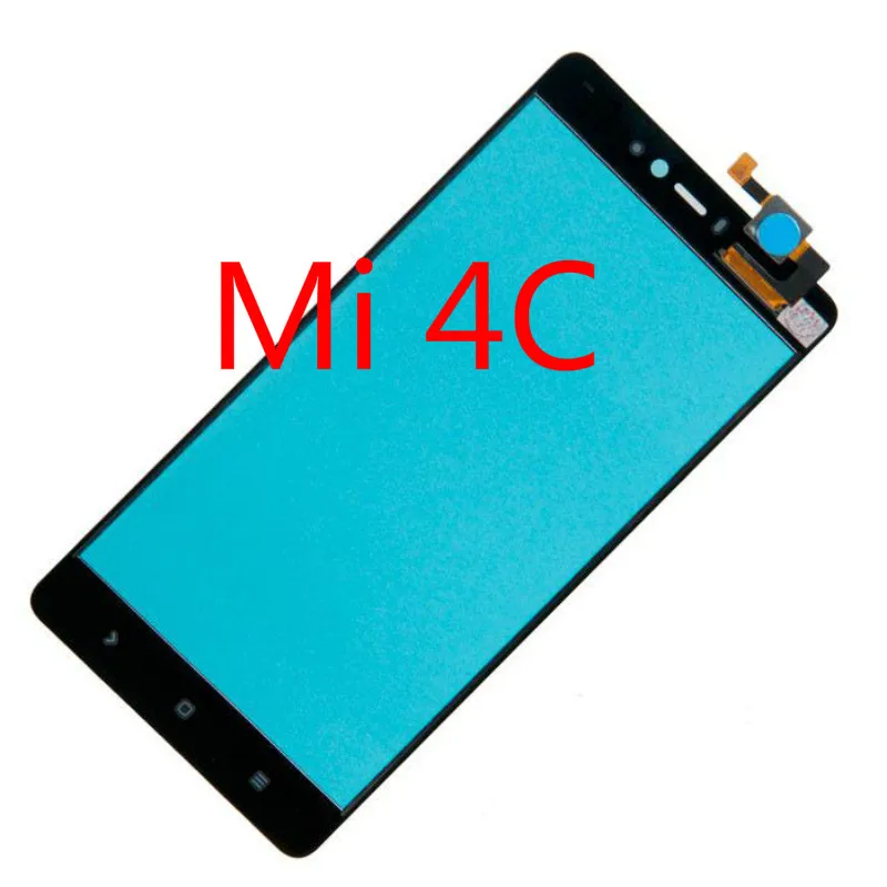 Сенсорный экран для Xiaomi mi 4 4C 4i сенсорный экран панель mi 4C M4C mi 4i 5,0 ''ЖК-дисплей Переднее стекло объектив Запасные части