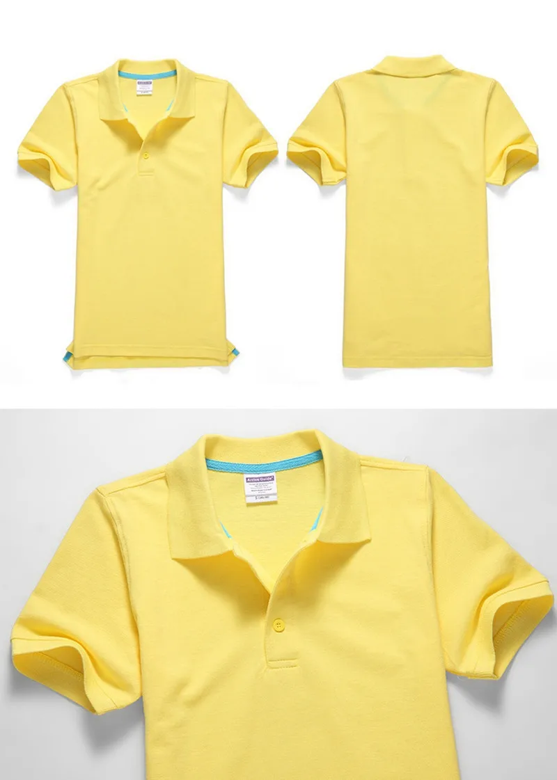 Черные, синие, белые, серые, желтые женские рубашки поло с коротким рукавом, женские повседневные рубашки поло, свободные женские рубашки больших размеров, хлопковые рабочие Топы