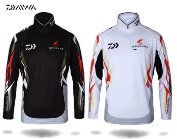Long Sleeved Dawa Daiwa Fishing Clothing Quick-Drying Breathable Anti-UV Sun Protection New Men Shirt Coat Man Sport Clothes