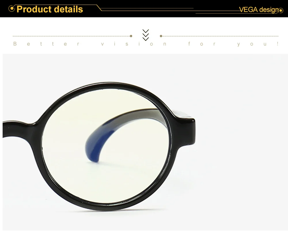 VEGA Eyewear Oval Kids Gaming Computer Glasses Blue Light Glasses for Girls Boy to Protect Eyes Children's Glasses 248 (11)