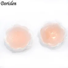 Пикантные силиконовые бра для скрытия сосков Pad Кожи Клей Многоразовые цветочный круглый Форма 50 пар с розничной коробке