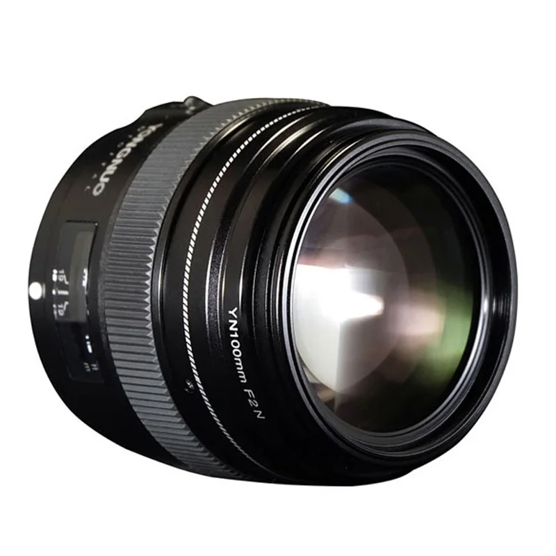 Объектив YONGNUO YN100mm F2N AF/MF Средний телеобъектив Prime 100 мм с яркой большой диафрагмой
