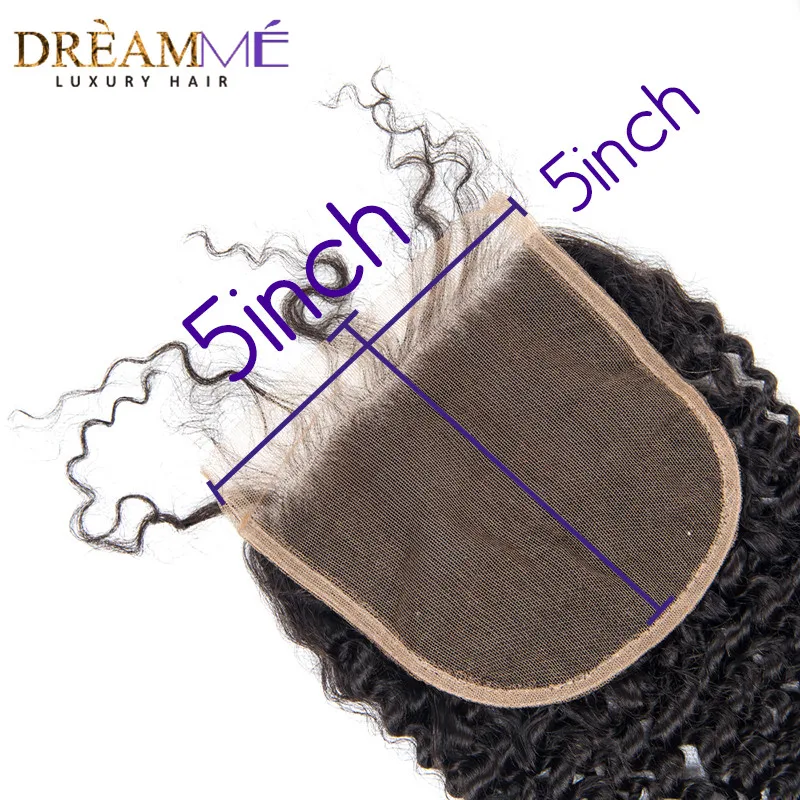 kinky curly human hair lace closure (7)