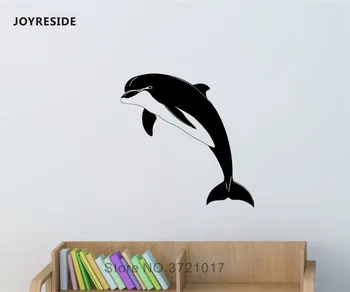 

JOYRESIDE Dolphin Wall Ocean Sea Animal Decal Vinyl Stickers Interior Bathroom Decor Bedroom Living Room Home Art Murals A227